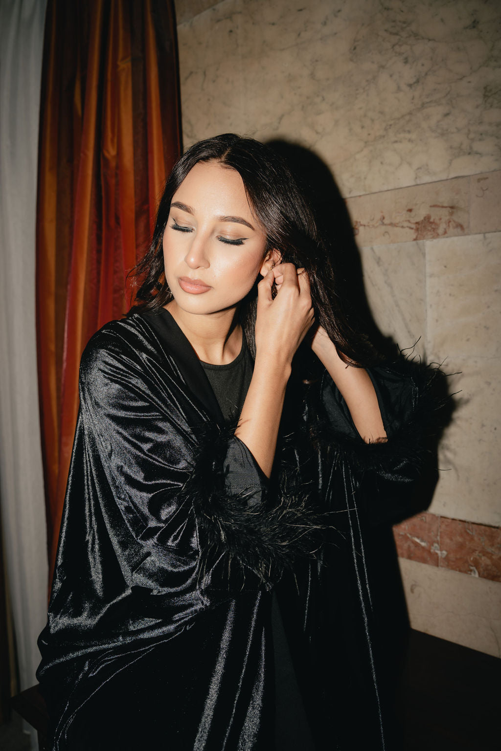 Blair open abaya