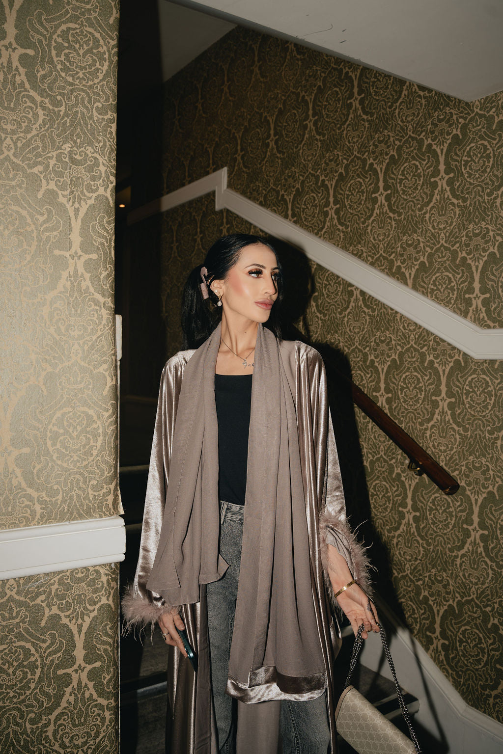 Serena open abaya