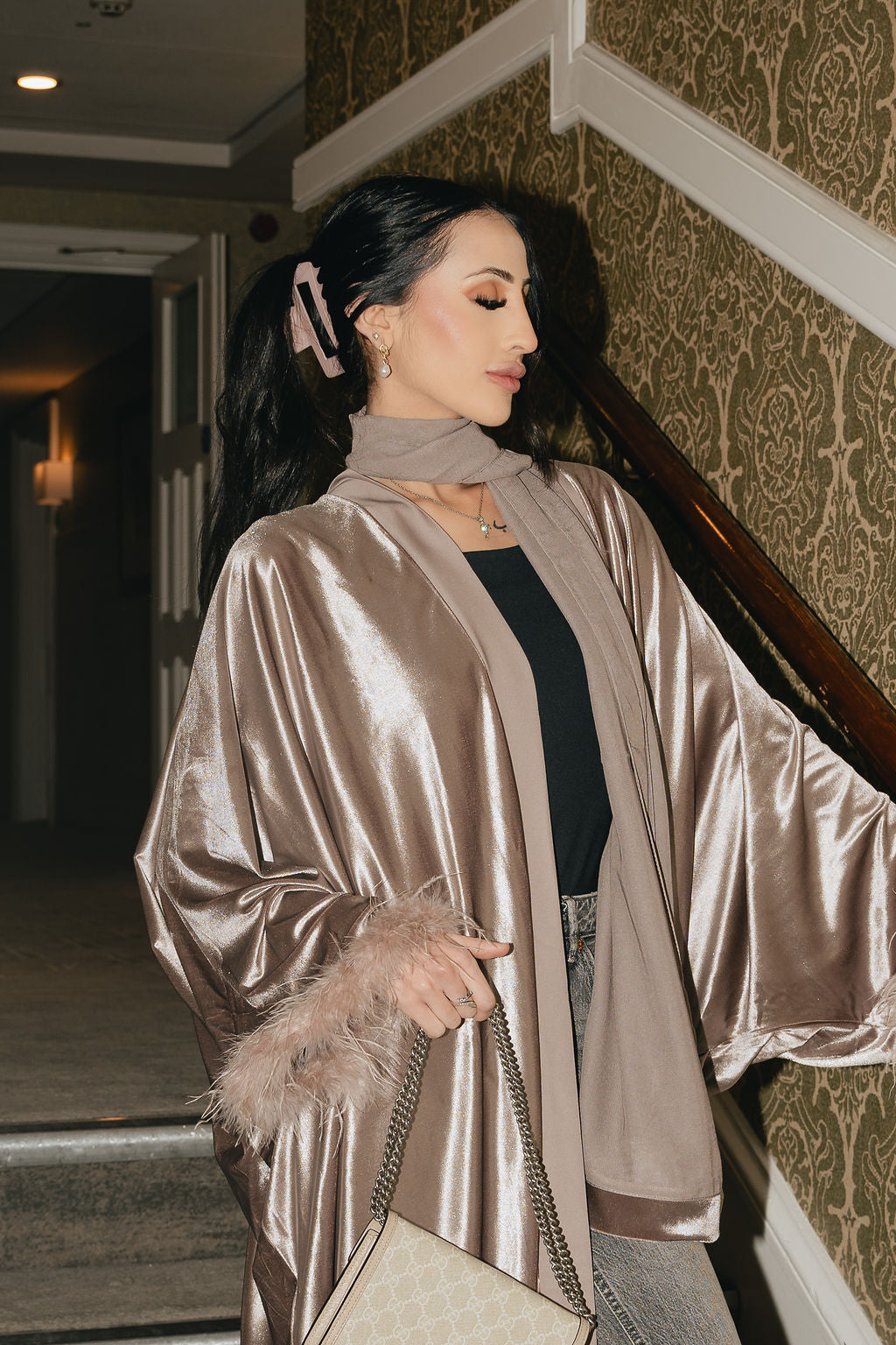 Serena open abaya